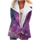 thumbnail image 2 of Puntoco Mujer Tallas Grandes Invierno Cálido Compuesto Felpa Botón Solapas Chaqueta Outwear Abrigo Puntoco Puntoco-5971, 2 of 5