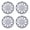 Sliver, variant on Set of 4- Universal 15 inch Wheel Rim Covers Snap-On Matte Black ABS Material 15 inch Hubcaps for Toyota Nissan Hyundai Honda BYD KIA Tesla and More Models