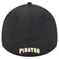 thumbnail image 4 of Men's New Era Black Pittsburgh Pirates Tech 39THIRTY Flex Hat, 4 of 6