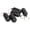 Black, variant on 5Pcs Plastic Floating Keychain Pill Shape Float Key Ring Water Buoyant Keychains for Boating Fishing Kayak Surfing Sailing Outdoor Sports Accessories, 4.72 inches / 12 cm, White