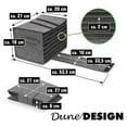 thumbnail image 4 of Oleegame 2PC RV Dining Tray Rack Camping Cutlery Storage 8 Dining Trays Or 6 Cups Bags With Cup Holders RV Glass Tray Cabinet Glass Cup Cutlery Storage Kitchen Tools (dining Tray Rack) Gray, 4 of 9