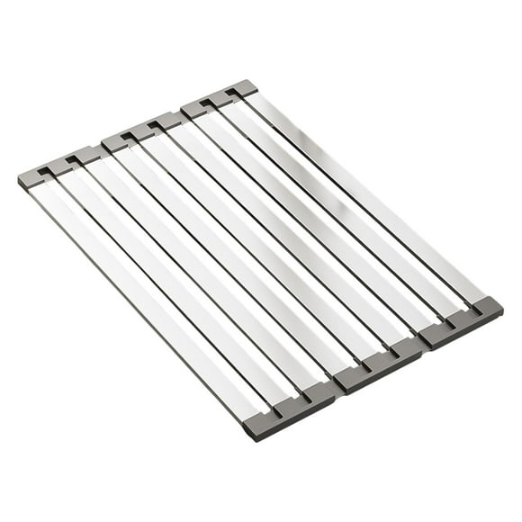 Estante de secado del plato, estraz de desagüe de fregadero de cocina, estraz de plato plegable, rejilla de secado del fregadero para verduras 50cmx32.5cm
