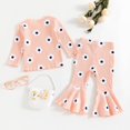 thumbnail image 4 of Gubotare Cute Outfits for Teen Girls Spring Fall Little Big Girls T Shirt and Jeans 2pcs Clothing Sets Fall Outfits for Toddler Girls Size 9 12 Months (Pink,9-12 Months), 4 of 9