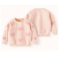 thumbnail image 7 of Fjofpr Girl Clothes Under $10 Sweaters for Girls 18-24 Months Little Heart Sweet Skin-friendly Children's Knitted Sweater, 7 of 7