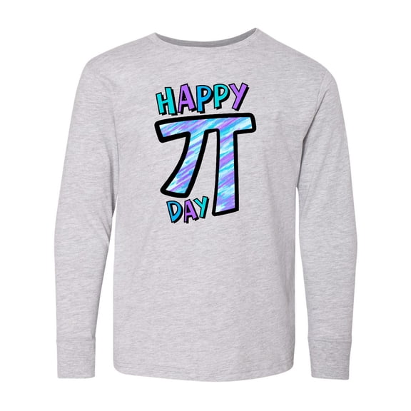 Inktastic Happy Pi Day Long Sleeve Youth T-Shirt