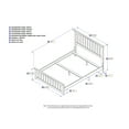 thumbnail image 2 of AFI Mission Full Traditional Bed with Matching Footboard and Turbo Charger in Walnut, 2 of 5