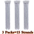 thumbnail image 2 of MesaSe 3 Packs Handmade Dreadlocks Extensions Men‘s Dreadlocks Fashion Reggae Hair Hip-Hop Style Synthetic Dreadlocks Hair For Men  Dark black 12”-75g, 2 of 6
