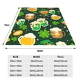 thumbnail image 5 of Bingfone St Patrick'S Day10 Print Flannel Fleece Blanket Throw Blanket For Bed,Sofa,Couch,Travel,Camping(40"X30"), 5 of 9