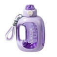 thumbnail image 5 of 15ooML Sports Water Bottle with Lanyard 1500ml Large Capacity Leak-proof PC Plastic Straw Cup BPA-Free Portable Drinkware Outdoor Travel Kettle for Camping Hiking Running Cycling Gym Workout, 5 of 7