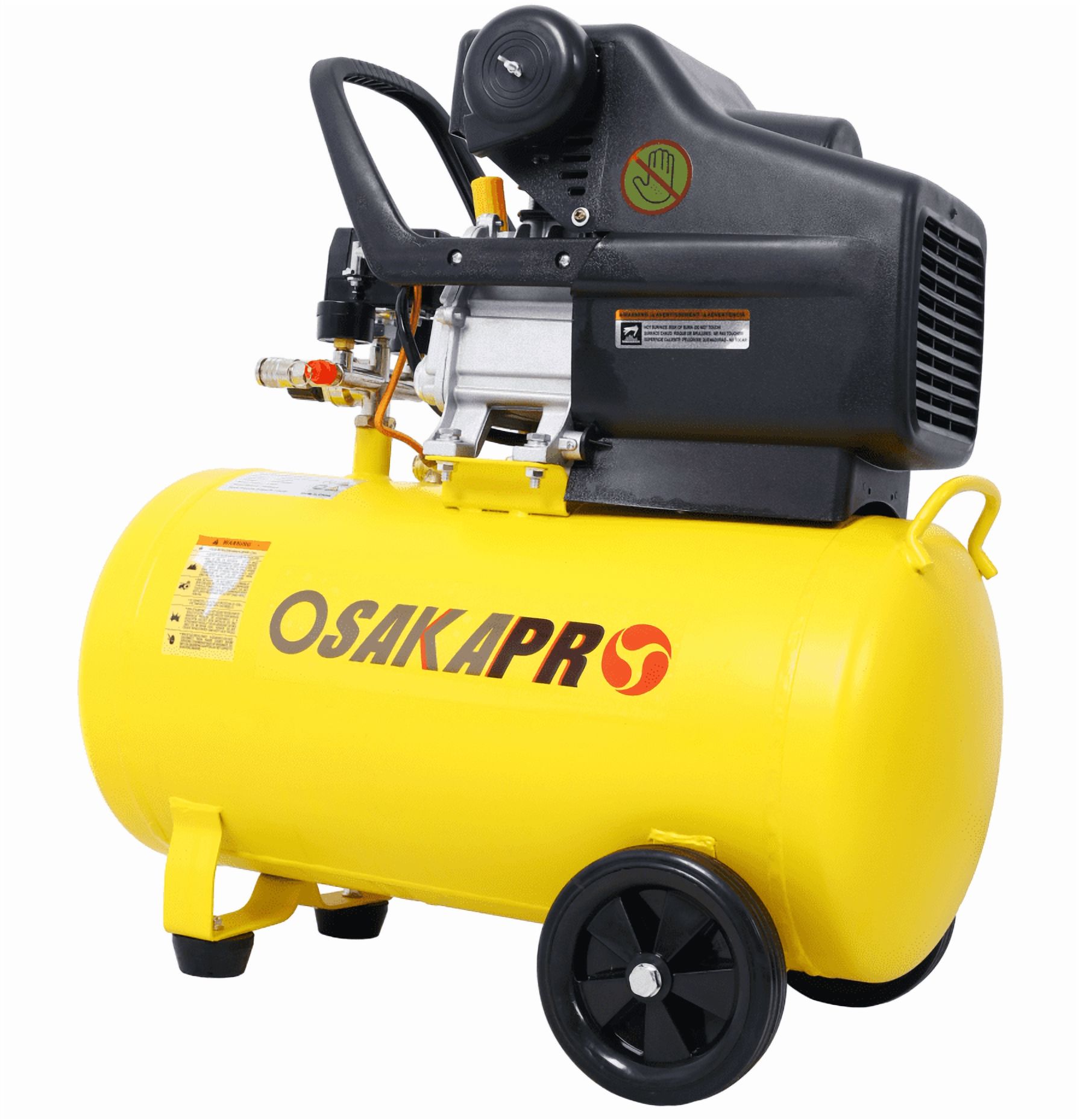 4.5HP Ultra Quiet 13 Gal Oil-Lubricated Air Compressor with Wheels
