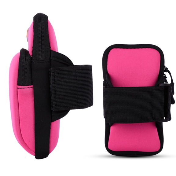 HINTRMENT Waterproof Smartphone Armband, Rosy, Secure Pockets, for Exercise, Durable Design