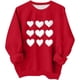 thumbnail image 4 of TaTaai Valentine's Day Oversized Sweatshirt, Christmas Holiday Pullover, Fleece Lined Long Sleeve Top for Youth, Cozy Photoshoot Casual Wear Gift, 4 of 8