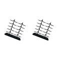 thumbnail image 1 of Bewildely 10 Pairs Display Rack Eyeglass Glasses Stand Holder Blanco negro 2Conjunto, 1 of 1