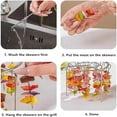 thumbnail image 3 of Juego de 12 Brochetas de Acero Inoxidable para Freidoras de Aire Redondas de 3-6QT, Parrilla Colgante para Carnes, Cocción Uniforme, Accesorios Aptos para Lavavajillas, 3 of 7