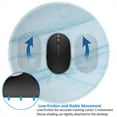 thumbnail image 4 of Disketp Light Blue Marble Small Mouse Pad 7.9x7.9 Inches,Washable Round Mousepad For Office Laptop Computer,Non-Slip Rubber Base Mouse Pads For Wireless Mouse, 4 of 9