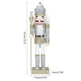 thumbnail image 1 of Nutcracker Soldier Ornament Wooden Nutcracker Walnut Soldier Puppets Puppet for Christmas Party Decoration, 1 of 9
