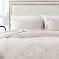 thumbnail image 5 of Barefoot Bungalow All Ages Parker Modern Quilt and Pillow Sham Set, Oversized, Full/Queen, Linen, 5 of 6