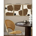 thumbnail image 5 of SHENIFY Boho Geometric Wall Art Mid-Century Trio of Multicolored Brown Ovals Shape Black Lines Illustration Modern Minimalist Painting Decorative Artwork 11x14in3pcs Natural Framed, 5 of 5