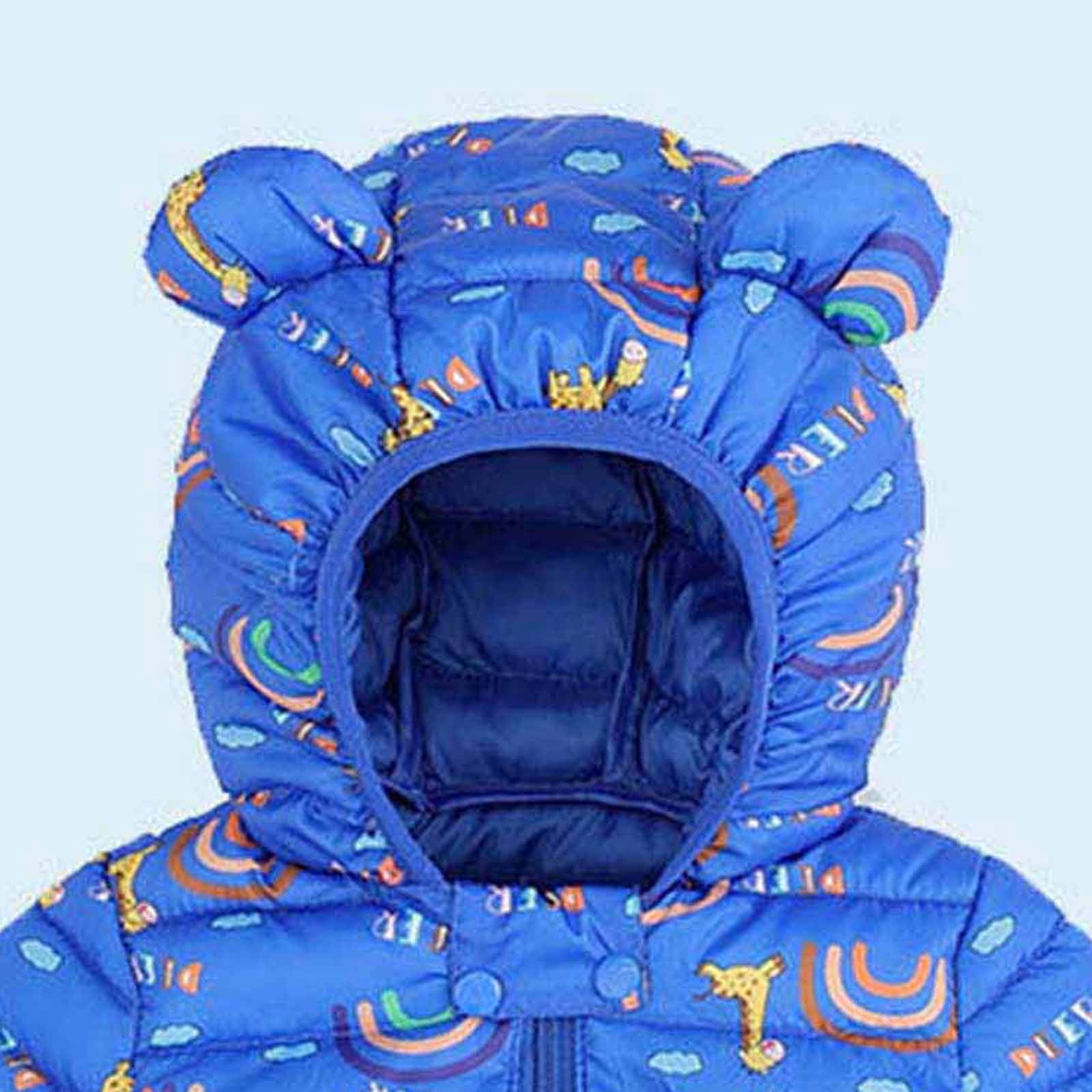 Veste Matelassée Enfant Next – Taille 86, Bleue, Capuche, Fermeture éclair, Très Bon état