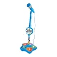 thumbnail image 1 of Micrófono y soporte para niños, máquina de karaoke con luces para niños mayores de 3 años Azul, 1 of 9