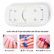 thumbnail image 3 of Secador de uñas LED UV Mini lámpara de uñas de gel Luz de curado portátil para esmalte de uñas de gel, 3 of 5