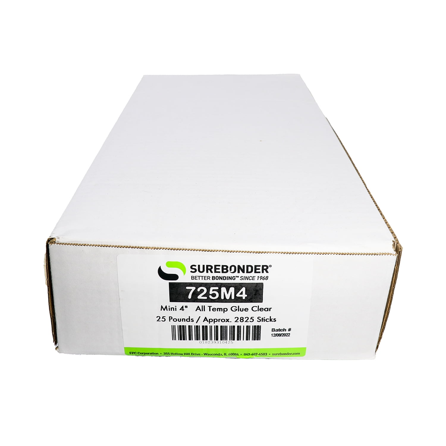 Surebonder 725M4 Mini Size 4" All Temperature All Purpose Hot Glue Stick - 25 lb Box