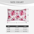 thumbnail image 4 of Honeii Peonies And Roses Decorative Throw Pillow Case - Elevate Your Couch, Sofa, or Bed with Stylish Home Decor, Perfect Gift Idea-20"x30", 4 of 6