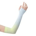 thumbnail image 5 of Arm Sleeves for Men & Women - Thumbhole Design Gradient Color Ice Silk Sun Protection Tattoo Cover Sleeve for Golfing Cycling Running, 5 of 8