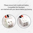 thumbnail image 4 of (Paquete de 2) Batería Ni-MH de 7,2 V Compatible con 2GIG BATT1X BATT2X BATT1 GC2 2GIG-CNTRL2 2GIG-CP2 GCKIT311 228844 Go Panel de control Sistema de seguridad Alarma 6MR2600AAY4Z Linear PERS-4200 10-, 4 of 5