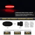 thumbnail image 3 of GTINTHEBOX Smoked Red LED Strip Fender Marker Corner Lights For 17-up Ford F150 SVT Raptor, 3 of 10