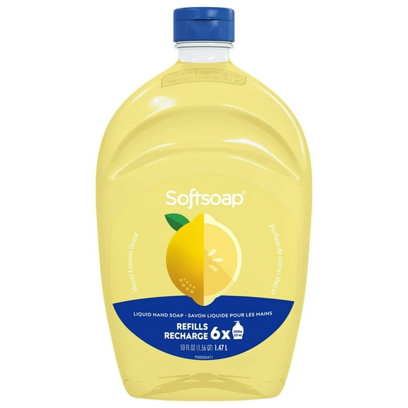 Softsoap Savon Liquide pour les Mains en Édition Limitée, Savon Saisonnier pour les Mains, sans Parabène, pH Équilibré, Parfum de Citron Meyer, Bouteille de Recharge de 1,47 Litre 1,47 L