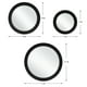 Mainstays 5-Piece Circle Mirror Set, Black Finish, 7 Inch, 9 Inch, and ...