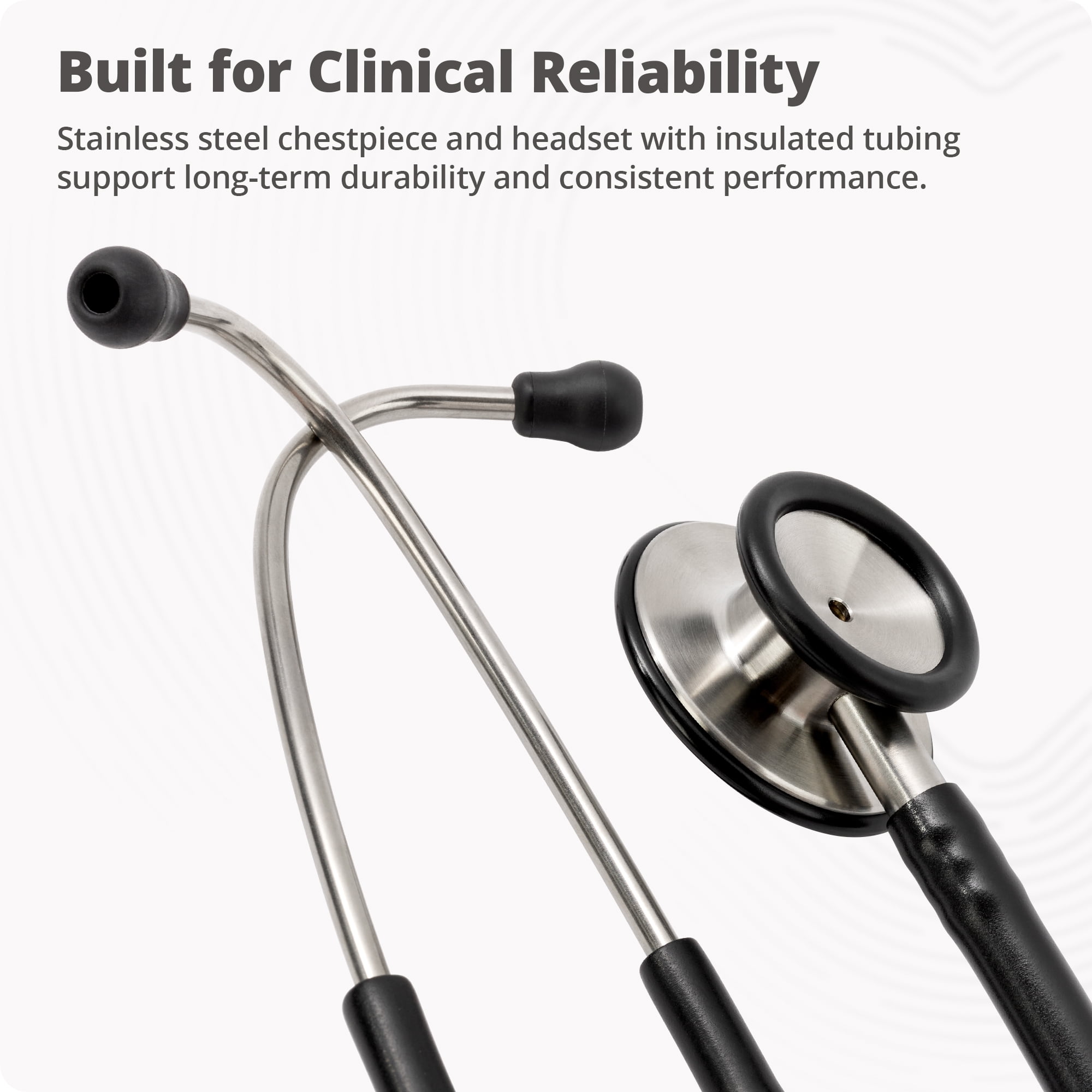 Greater Goods Dual-Head Stethoscope w Adjustable Headset, Free Replacement Ear Tips and Diaphragm