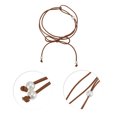 thumbnail image 4 of Unique Bargains 1 Pc Festival Wrap Belt Elegant Three Pearl Thin Strap Adjustable Waist Cord for Women Light Brown, 4 of 5