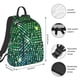 thumbnail image 2 of Balery Green Disco Lights Mochila ligera para hombre y mujer: duradera e impermeable, ideal para la escuela, el trabajo, viajes y uso diario., 2 of 7
