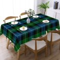 thumbnail image 3 of Tartan Rectangular Tablecloth 60"x120" with Lace Edge, Washable Durable Table Cover for Dining, Indoor Outdoor Home Restaurant Decor, 3 of 5