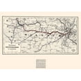 thumbnail image 3 of Colton 24x18 Black Modern Framed Museum Art Print Titled - Pacific Railroad of Missouri - Colton 1865, 3 of 5