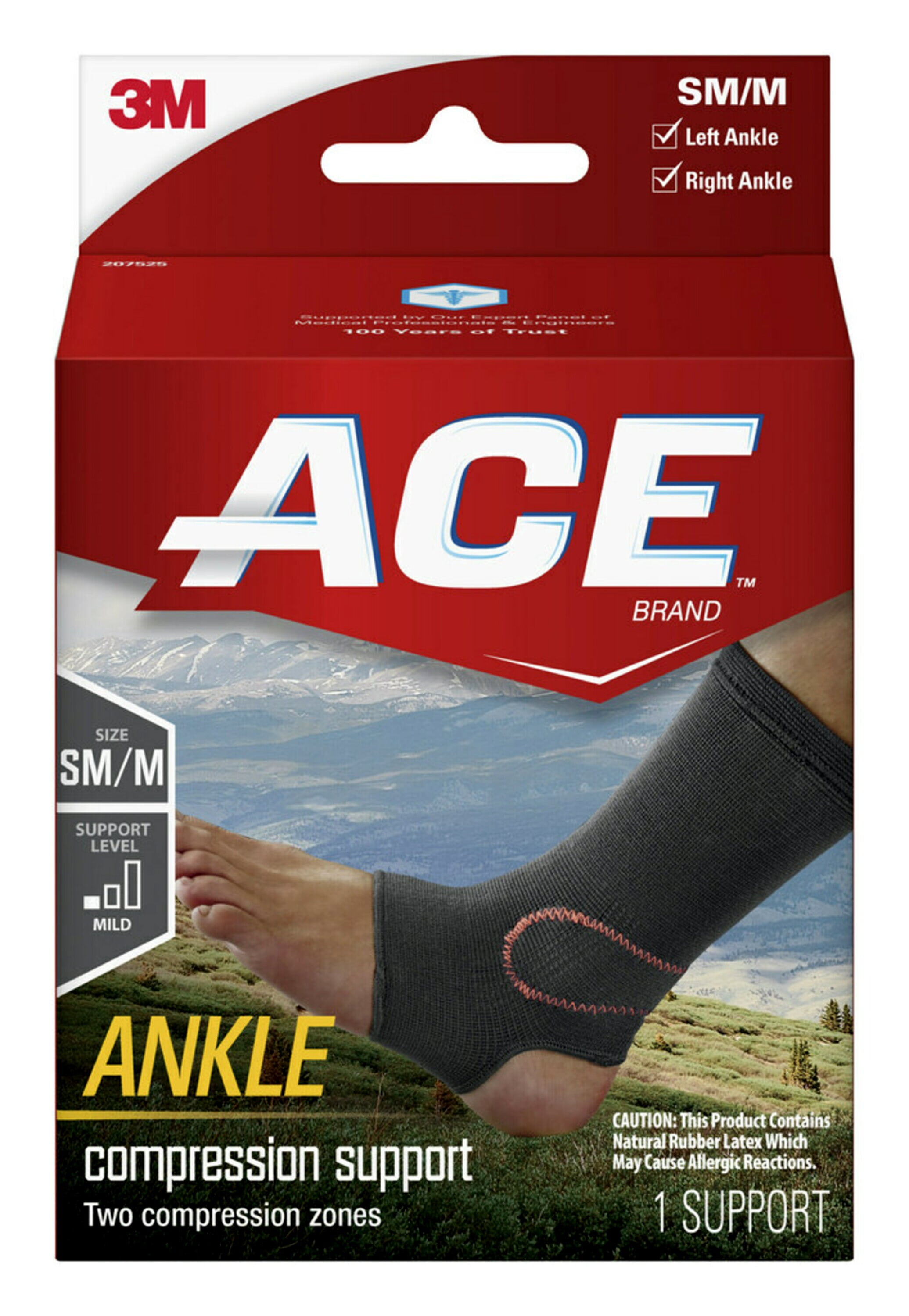 ACE™ Compression Ankle Support, Small/Medium