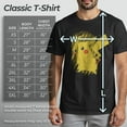thumbnail image 5 of Men's Pokemon Pikachu Lightning Portrait  Graphic Tee Black Medium, 5 of 8