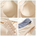 thumbnail image 6 of shoper Plus Size Bras Women's Front Closure Bras Full Coverage No Underwire Supportive T-Shirt Bra Beige XXL, 6 of 6