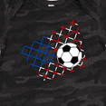 thumbnail image 4 of Inktastic Soccer Ball, Net with American Flag Colors Boys or Girls Baby Bodysuit, 4 of 5