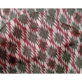 thumbnail image 4 of oneOone Silk Tabby Fabric Aztec Ikat Print Sewing Fabric BTY 42 Inch Wide, 4 of 4