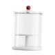 thumbnail image 3 of Vitrina transparente para guardar figuras de muñecas, moderna caja organizadora de doble capa. blanco con tapa, 3 of 9