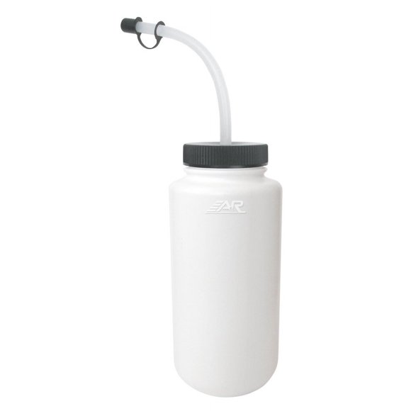 A&R Sports Botella De Agua Paja Curva Blanca