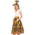 thumbnail image 3 of Sakkas Celine African Dutch Ankara Wax Print Full Circle Skirt - 50-Multi - One Size Regular, 3 of 5