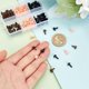 thumbnail image 4 of 120 narices de seguridad para amigurumi, 3 colores, narices de seguridad triangulares de plástico, narices de animales de peluche, narices artesanales para títeres de osos de peluche, animales de, 4 of 7
