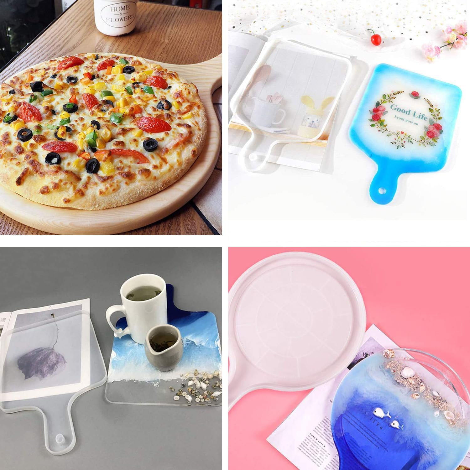 Mark Rectangle Silicone Resin Molds 2 Pieces