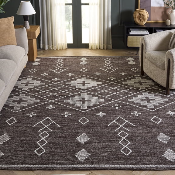 Safavieh Kilim Phelim Tribal Area Rug, Brown/Ivory, 8' x 10'