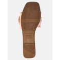 thumbnail image 5 of Time and Tru Women's Faux Raffia Daisy Slide Sandals, 5 of 6