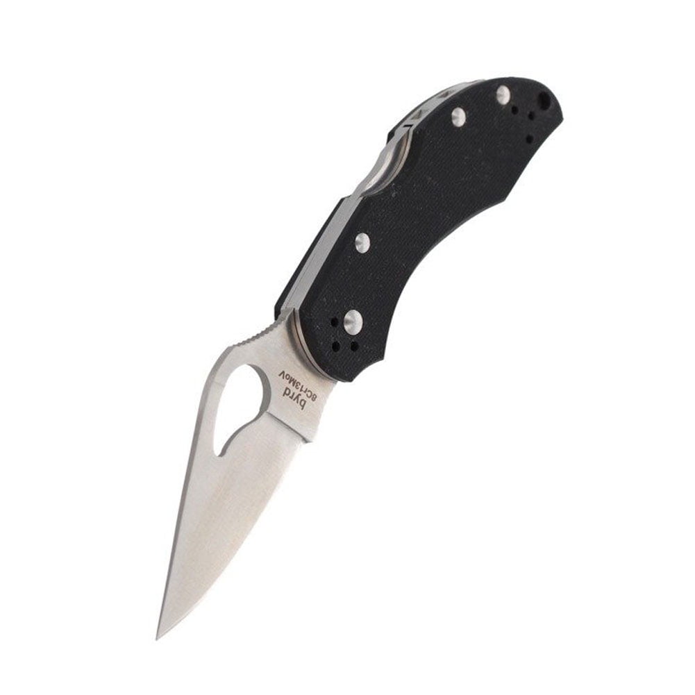 byrd Robin 2 Black G-10 PlainEdge Folding Knife